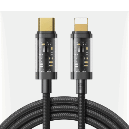 كابل شحن جوي روم Type-C إلى Lightning – قدرة ٢٠ واط طول ١.٢ متر – أسود (S-CL020A12)