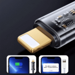 كابل شحن جوي روم Type-C إلى Lightning – قدرة ٢٠ واط طول ١.٢ متر – أسود (S-CL020A12) (1)