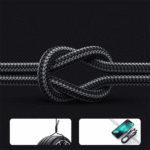 كابل شحن جوي روم Type-C إلى Lightning – قدرة ٢٠ واط طول ١.٢ متر – أسود (S-CL020A12) (4)