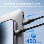 كابل شحن سريع جوي روم لايت سبيد Type-C إلى Lightning – ٣٠ واط 1.2 متر – أسود (S-A25) (2)