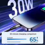 كابل شحن سريع جوي روم لايت سبيد Type-C إلى Lightning – ٣٠ واط 1.2 متر – أسود (S-A25) (3)