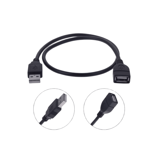 كابل كينديكس تمديد _USB_ ذكر إلى ذكر 1.5 متر_ – رمادي (2)
