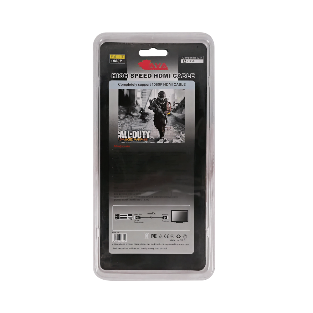 كابل لافا _HDMI_ _ Flat_ بطول _١٫٥ متر_ – إصدار _Call of Duty_ بتغليف بلاستيكي (2) كابل لافا _HDMI_ _ Flat_ بطول _١٫٥ متر_ – إصدار _Call of Duty_ بتغليف بلاستيكي (2)