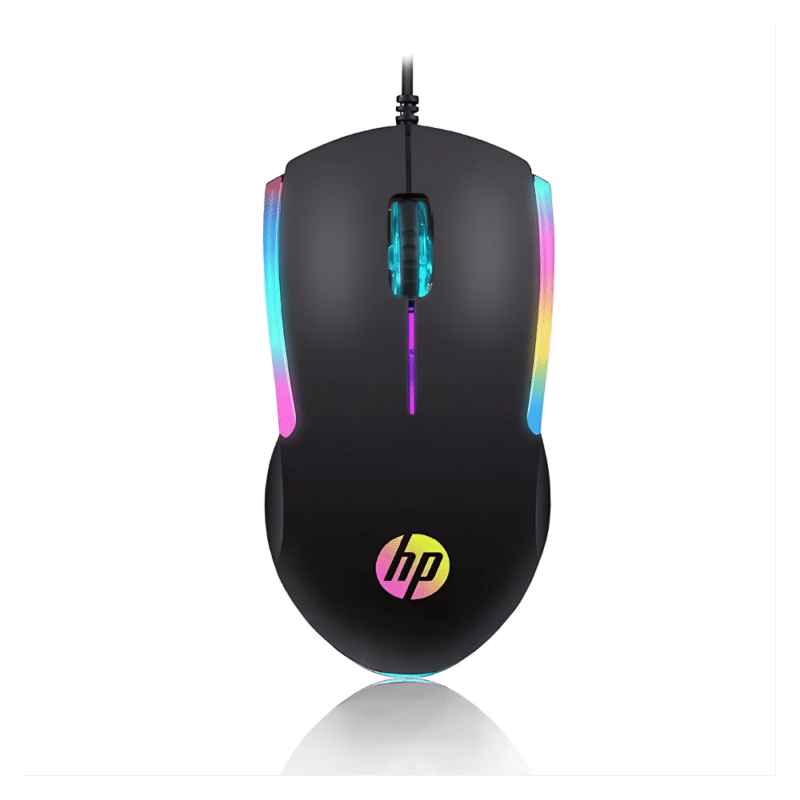 _ماوس ألعاب سلكي HP مزود بـ7 أضواء LED ملونة – تصميم مريح ودقة عالية (M160)