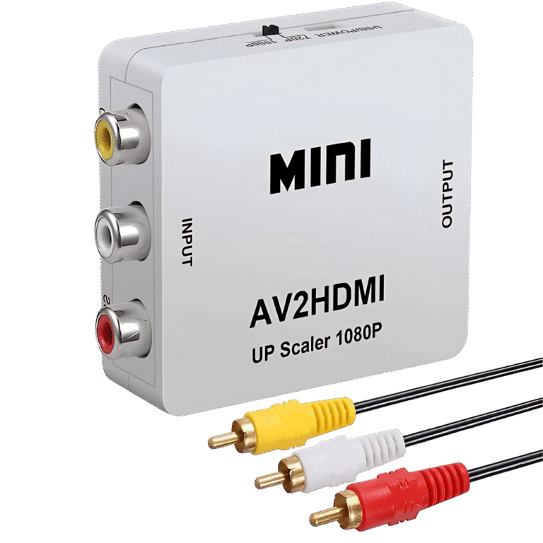 _محول AV إلى HDMI وصلة تحويل الفيديو والصوت من RCA إلى HDMI