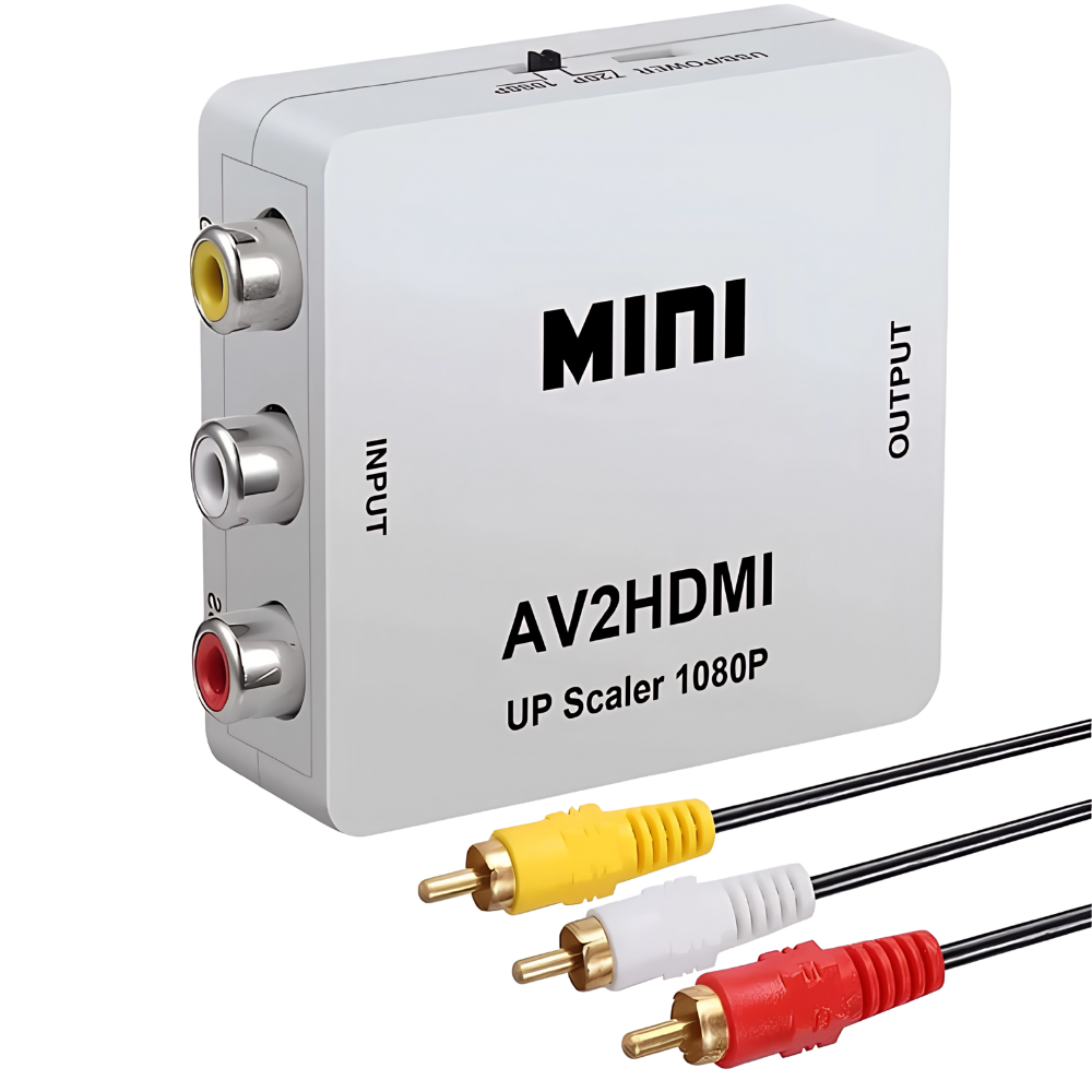 _محول AV إلى HDMI وصلة تحويل الفيديو والصوت من RCA إلى HDMI _محول AV إلى HDMI وصلة تحويل الفيديو والصوت من RCA إلى HDMI