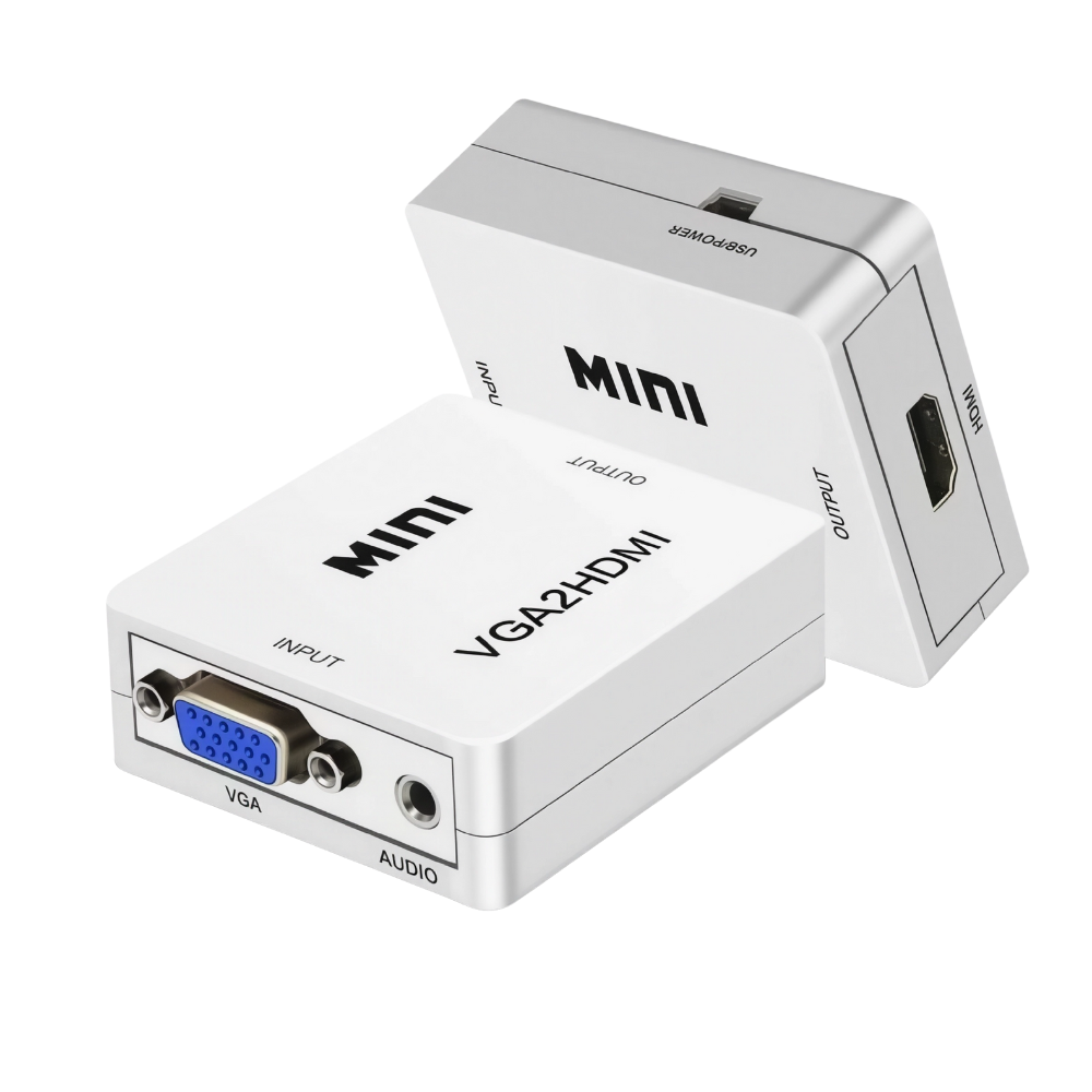 محول VGA إلى HDMI تحويل من VGA إلى HDMI بدقة عالية محول VGA إلى HDMI تحويل من VGA إلى HDMI بدقة عالية