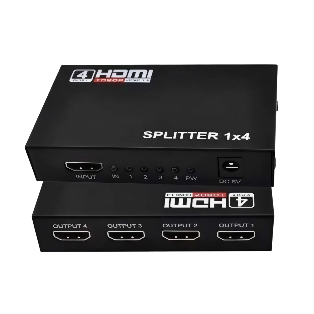 مقسّم HDMI I ROCK – أربع مخارج 4K موزّع إشارات HDMI مقسّم HDMI I ROCK – أربع مخارج 4K موزّع إشارات HDMI
