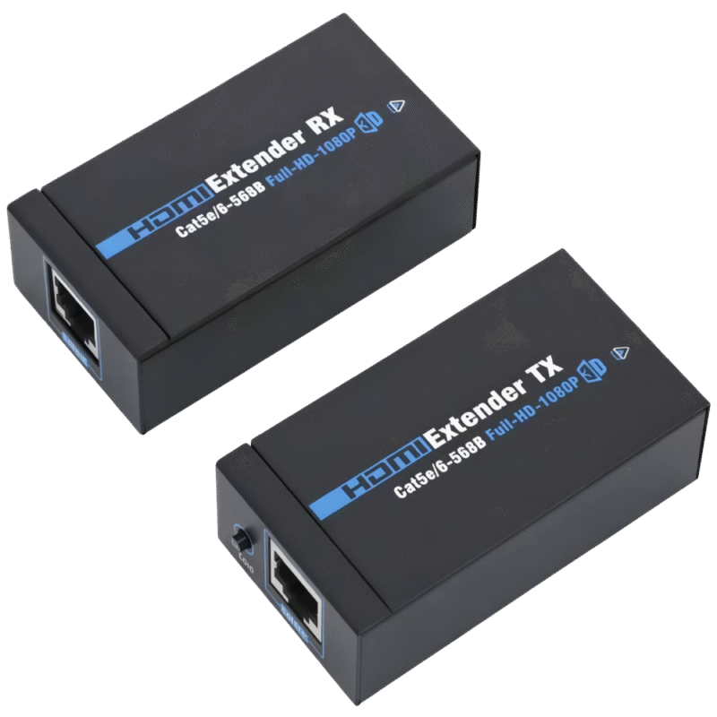 _موسّع لافا HDMI بطول 120 متر مع محول + الأشعة تحت الحمراء