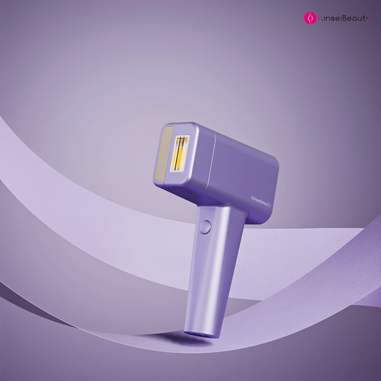 جهاز إزالة الشعر بالليزر المنزلي كينسي بيوتي T16 – لون أزرق – عدسة HR