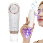 جهاز شفط وإزالة الرؤوس السوداء من كينسي بيوتي – منظف مسام كهربائي – مع 4 رؤوس شفط