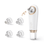 جهاز شفط وإزالة الرؤوس السوداء من كينسي بيوتي – منظف مسام كهربائي – مع 4 رؤوس شفط