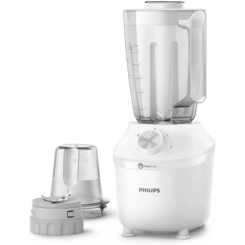 خلاط فيليبس 600 وات – سلسلة 3000 – موديل HR219120 – أبيض بشفافية خلاط فيليبس 600 وات – سلسلة 3000 – موديل HR2191/20 – أبيض بشفافية