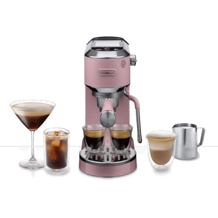 ديلونجي-ماكينة-قهوة-باريستا-ديو-ديديكا-–-اسبريسو-بمضخة-ومشروب-بارد،-يدوية-مع-بخار-لاتيه-بينك–-EC890