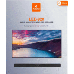 ساوند بار كيسونلي LED-920 لاسلكي – مكبر صوت جداري للسينما المنزلية – صوت قوي وإضاءة LED