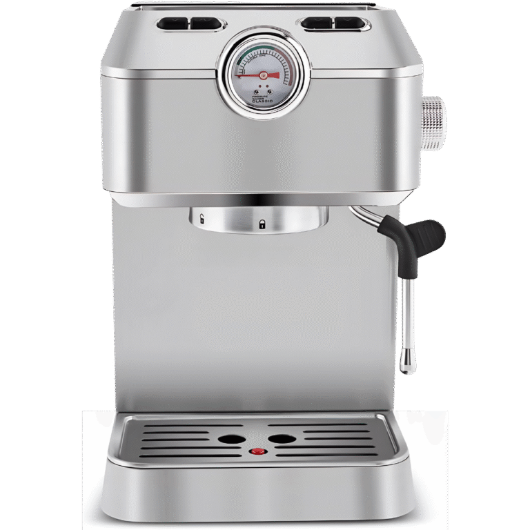 ماكينة صنع رغوة الحليب كوفي آرت من كراكا – ضغط 20 بار – لتحضير الإسبريسو – سعة 1.5 لتر – لون إنوكس – موديل 1101
