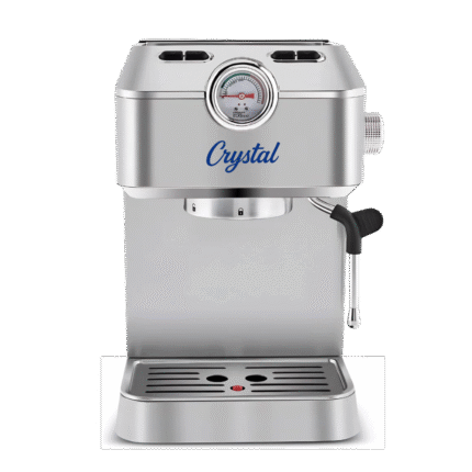ماكينة صنع رغوة الحليب كوفي آرت من كريستال – ضغط 20 بار – لتحضير الإسبريسو – سعة 1.5لتر – موديل 6101