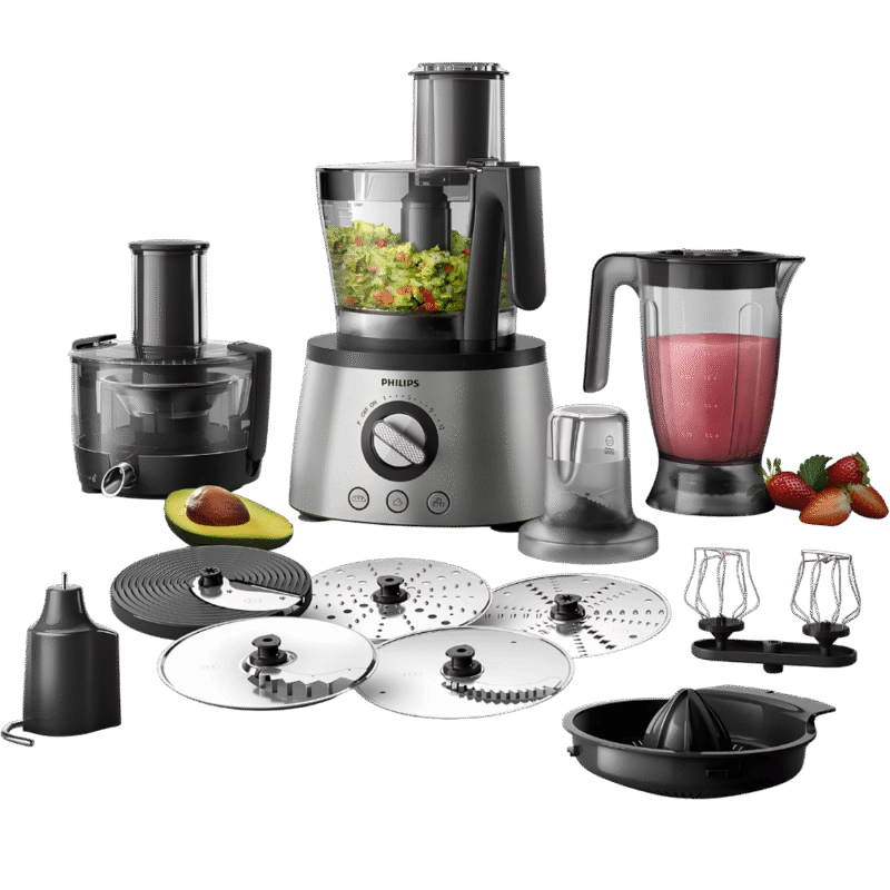 محضر طعام فيليبس 1000 وات – متعدد الوظائف – رمادي – HR7778