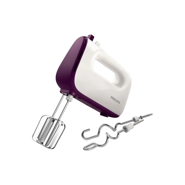 مضرب يدوي فيليبس ٤٠٠ وات – HR3740/11 – أبيض/أرجواني