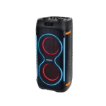 مكبر صوت Beatbox DJ 6200 – نظام صوت مدمج – بطارية – بلوتوث – منفذ USB وبطاقة ذاكرة – ميكروفون مرفق – إضاءة RGB – لون أسود