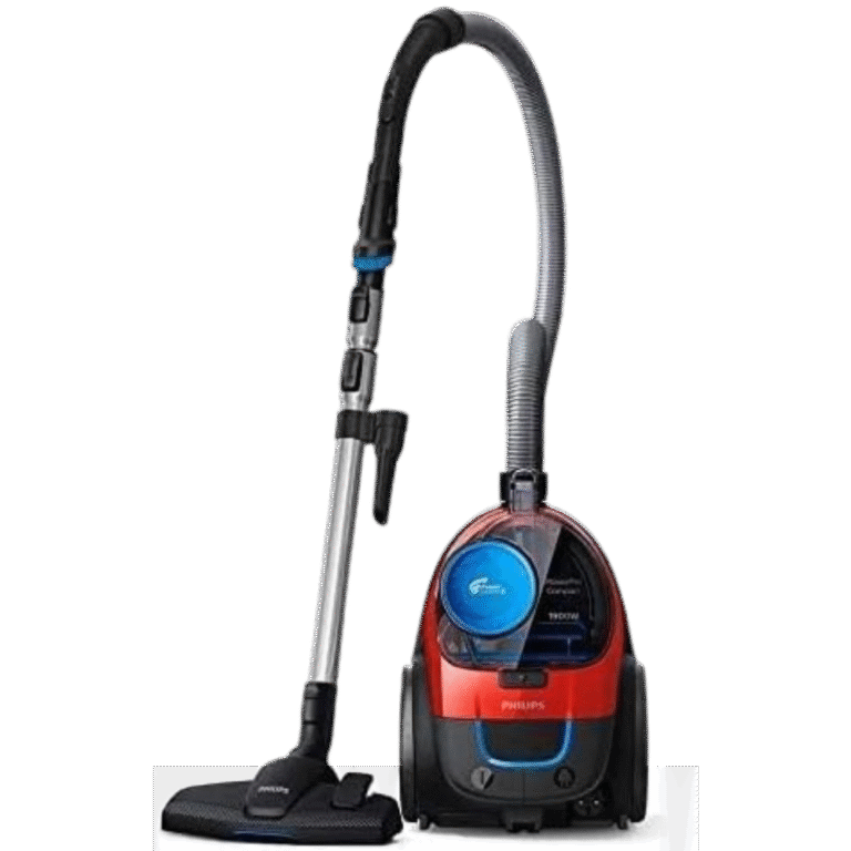 مكنسة فيليبس باور برو بدون كيس – 1900 واط – سعة 1.5 لتر – فلتر H13 – قوة شفط 370 واط – أزرق/أحمر – FC9351/61