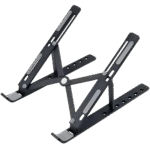 حامل لابتوب ألمنيوم قابل للطي والتعديل – خفيف ومتين – مناسب لجميع أجهزة اللابتوب – لون فضي