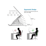 حامل لابتوب ألمنيوم قابل للطي والتعديل – خفيف ومتين – مناسب لجميع أجهزة اللابتوب – لون فضي