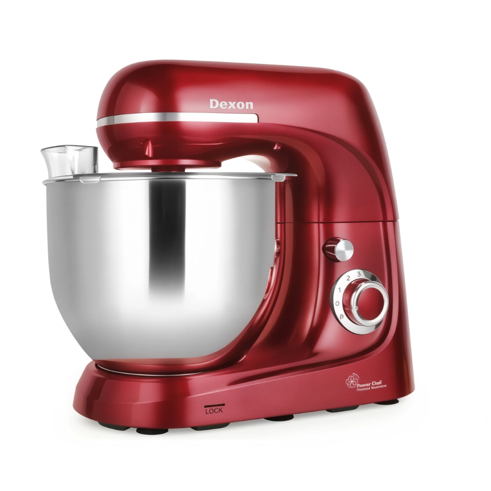 خلاط عجينة ديكسون – 1100 واط – وعاء 5.3 لتر – أحمر – DDM-56R (1) خلاط عجينة ديكسون – 1100 واط – وعاء 5.3 لتر – أحمر – DDM-56R
