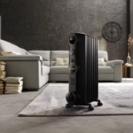 دفاية زيت ديلونجي 1500 وات – 7 ريشة – 3 مستويات حرارة – أسود – TRRS0715