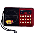 راديو جوك رقمي صغير محمول – أحمر – موديل H011UR