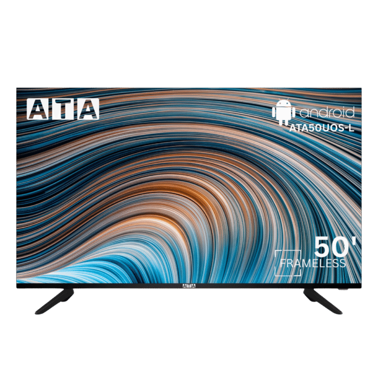شاشة ATA سمارت 50 بوصة 4K UHD بدون فريم – ATA50UOS-L