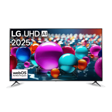 شاشة إل جي 55 بوصة سمارت 4K – ريموت عادي – موديل LG 55UA84006LB