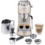 ماكينة تحضير الإسبرسو ديلونجي ديديكا ستايل المعدنية متعددة الألوان – ضغط احترافي ١٣٠٠ وات – EC885.BG