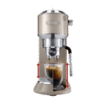 ماكينة تحضير الإسبرسو ديلونجي ديديكا ستايل المعدنية متعددة الألوان – ضغط احترافي ١٣٠٠ وات – EC885.BG