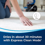 مكنسة ومنظفة سجاد بيسيل برو هيت ٢ إكس ريفولوشن – سعة ٣.٧ لتر – أسود/أحمر – 1858