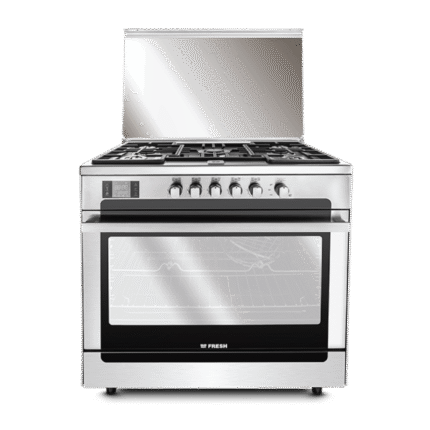 بوتاجاز 5 شعله 90سم ماتريكس استانلس 2 مروحه تاتش