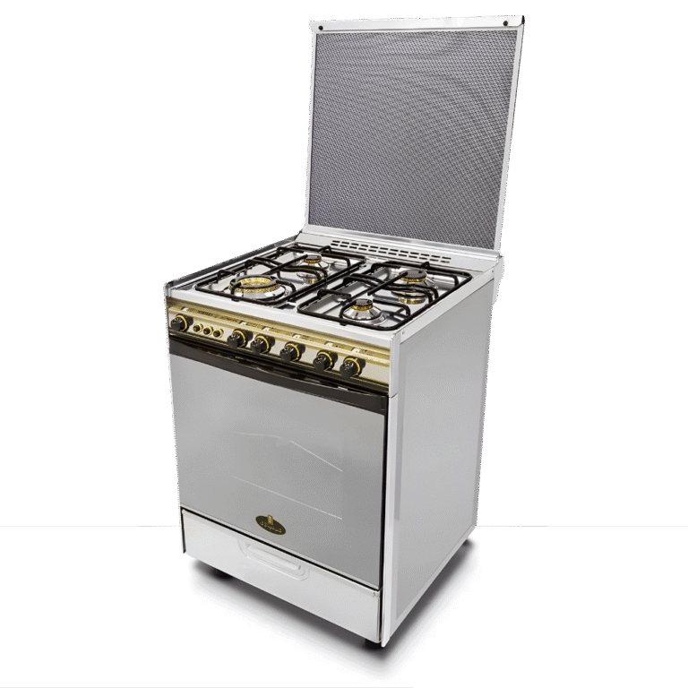 بوتاجاز غاز كريازي ستانلس ستيل 4 شعلات 60×60 سوبر ألوان – موديل 6400W