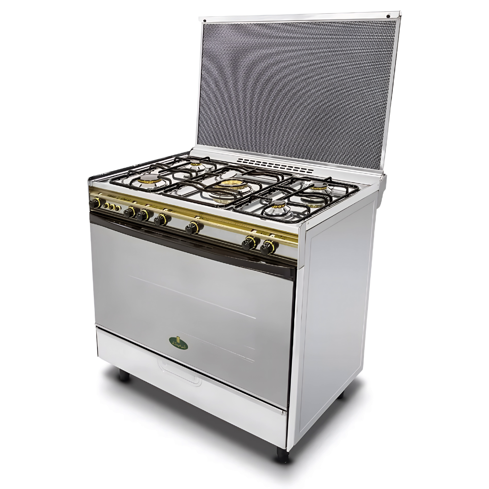 بوتاجاز غاز كريازي ستانلس ستيل 5 شعلات 90×60 سوبر ألوان – موديل 8900W بوتاجاز غاز كريازي ستانلس ستيل 5 شعلات 90×60 سوبر ألوان – موديل 8900W