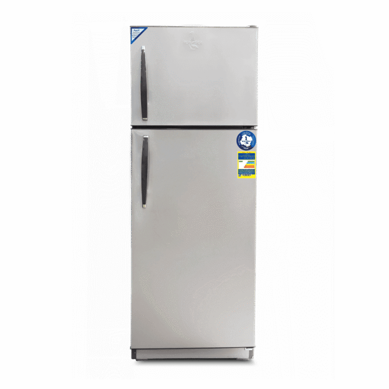 ثلاجة ألاسكا بابين ديفروست 11.2 قدم لون فضي – KSD