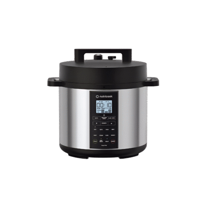 حلة ضغط كهربائية نوتريكوك ذكية 6 لتر 1000 واط 12 برنامج لون فضي – SP204A