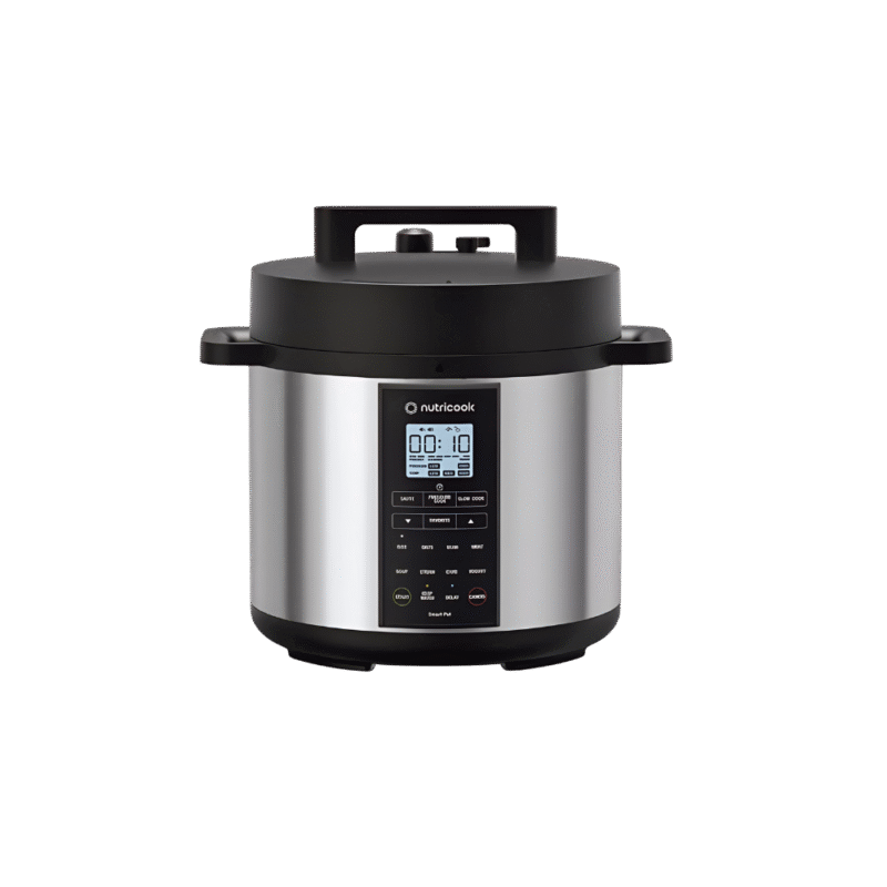 حلة ضغط كهربائية نوتريكوك ذكية 6 لتر 1000 واط 12 برنامج لون فضي – SP204A