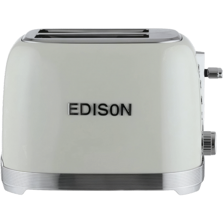 حماصة خبز إديسون شريحتين 750–850 واط 6 مستويات تحميص لون بيج – TS212/BE