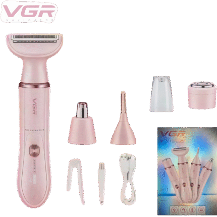ماكينة حلاقة نسائية VGR 4 في 1 قابلة للغسل للجسم – موديل V-761