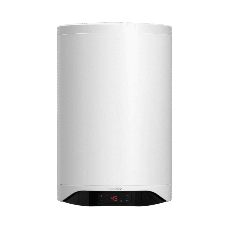 سخان مياه تورنيدو كهرباء 60 لتر إينامل ديجيتال لون أبيض – موديل TEEE-60DW