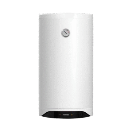 سخان مياه تورنيدو كهرباء 80 لتر إينامل بلمبة LED لون أبيض – موديل TEEE-80MW