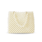 شنطة لولي هاند ميد مصنوعة بالكامل من خرز اللؤلؤ، يد مزدوجة وتصميم أنيق كلاسيك