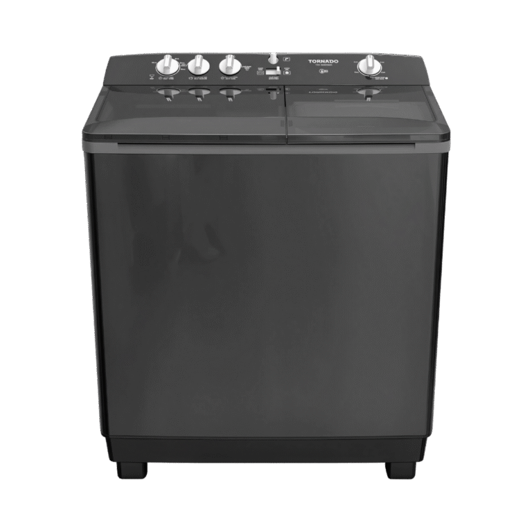غسالة ملابس تورنيدو نصف أوتوماتيك 10 كجم لون أسود – موديل TVH-HM10TS(BK)