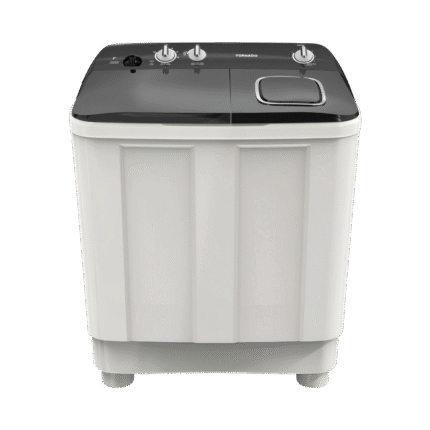 غسالة ملابس تورنيدو نصف أوتوماتيك 7 كجم – أبيض × أسود – TMH-HS07C(WK)