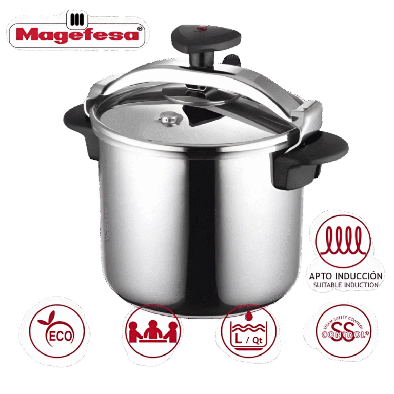 قدر ضغط ماجيفيسا ستانلس ستيل سعة 12 لتر لون فضي – موديل 1130748