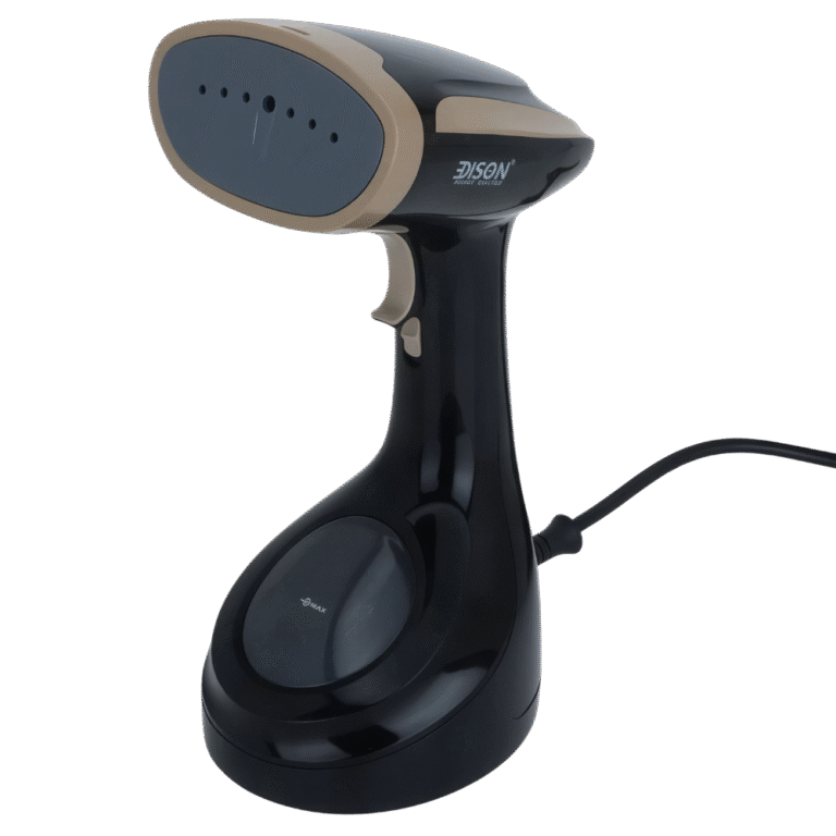 كاوية بخار محمولة إديسون ستيل 1700 واط خزان 300 مل لون أسود ذهبي